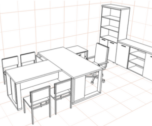 Biuro baldu projektas