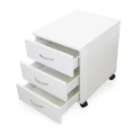 Baltas stalčių blokas ant ratukų - Image 2