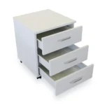 Balta stalčių spintelė ant ratukų - Image 2