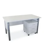 Balta stalčių spintelė ant ratukų - Image 3