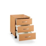 Buko spalvos stalčių blokas ant ratukų - Image 2