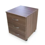 Tamsus stalčių blokas ant ratukų