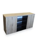 Ąžuolo ir wenge spalvos biuro spintelė Alto