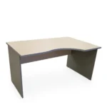 Beržo ir pilkos spalvos dešininis kampinis darbo stalas 140 cm