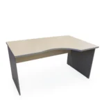 Beržo ir pilkos spalvos dešininis kampinis darbo stalas 140 cm - Image 3