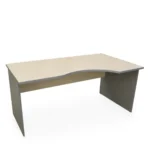 Beržo ir pilkos spalvos dešininis kampinis darbo stalas 160 cm