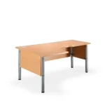 Kairinis kampinis biuro stalas