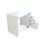 Baltas rašomasis stalas 140 cm - Image 3