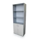 Beržo ir pilkos spalvos dokumentų spinta