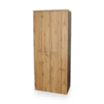 Ąžuolo spalvos rūbų spinta