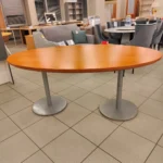 Buko spalvos ovalo formos posėdžių stalas - Image 3