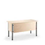 Naujas beržo spalvos darbo stalas su kojų uždanga 138 x 70 cm - Image 2